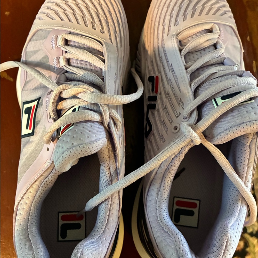 Fila Athletic Shoes in Light Purple and White